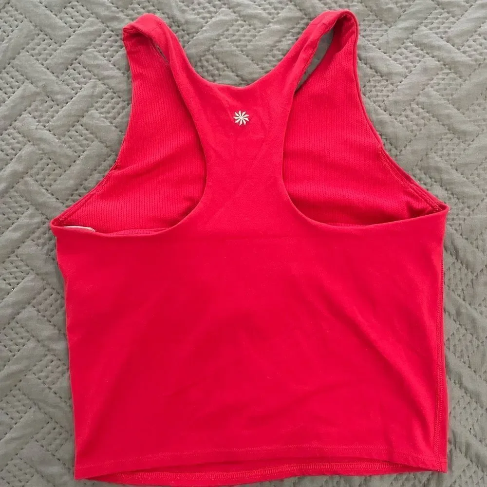 Red Athleta Matching Workout Set